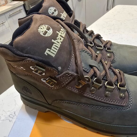 [TB0A5ZHHA58] MENS TIMBERLAND EURO HIKER MID 'DARK GREEN' SIZE 9 NEW - Picture 9 of 11